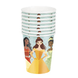 Princess Paper Hot Cold Cups Moana Belle Tiana