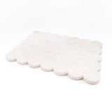 White Marble Scalloped Serving Board