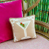 Dirty Martini Needlepoint Pillow