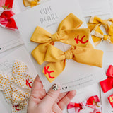 Gold KC Medium Pinwheel Pigtail Set