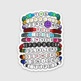 Eras Friendship Bracelet Sticker