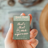 Espresso Guest Check Sticker