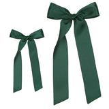 Satin Bow Sash- Evergreen