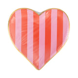 Stripe Heart Shaped Plate