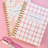 Pink Checkered Notebook