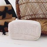 Face White Sherpa Bag