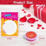 30-Pack Valentine's Sand Slime with Cards for Kids