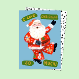 Santa Loves Christmas Card