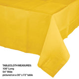 Yellow Paper Table Cover