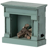 Vintage Blue Mouse Fireplace