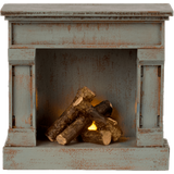 Fireplace- Vintage Blue