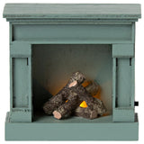 Vintage Blue Mouse Fireplace