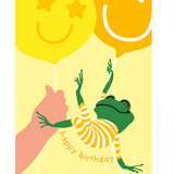 Frog and Balloons Card