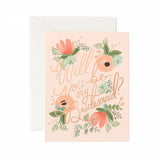 Blushing Bridesmaid Card Set of 8