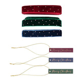 Gift Tags & Velvet Ribbon Christmas Gift Wrap Set