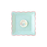 Gingham Plate Set