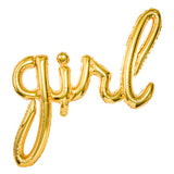 Girl Foil Balloon- Gold