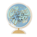 Back To School Globe Plate