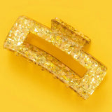 Gold Confetti Claw Clip