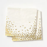 Gold Confetti Napkins- Large