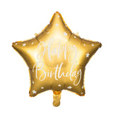 Gold Foil Happy Birthday Balloon