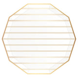 Gold Signature Stripe Dinner Plates