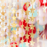 Party Curtain- Gold Stars