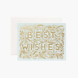 Golden Best Wishes Card