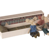 Grandma & Grandpa Mice in Matchbox