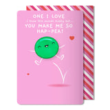 Hap-pea Love Greeting Card