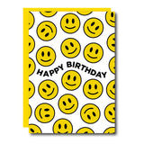 Happy Birthday Yellow Greeting Card