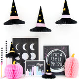 Honeycomb Paper Halloween Witch Hats