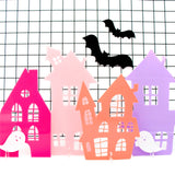 Acrylic Haunted Houses- Set of 4