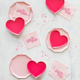 Haute Pink Heart Plates