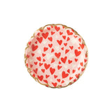 Valentine Heart Scatter Scalloped Plates