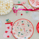 Christmas Wishes Scattered Icons Plates