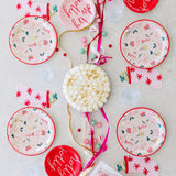 Christmas Wishes Scattered Icons Plates