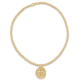 Classic Gold 2mm Bead Bracelet- Inspire Small Gold Charm