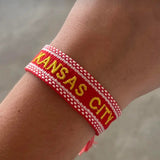 Kansas City Woven Embroidered Friendship Bracelet