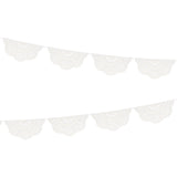 Broderie Anglaise Lace White Pennant Garland