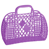 Large Retro Basket- Purple