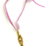 Valentine "Love" Velvet Charm Necklace