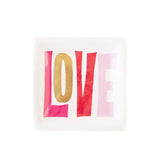 Square Love Paper Plates