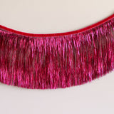 Tinsel Fringe Garland- Magenta