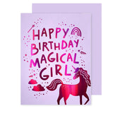 Magical Girl Birthday Card