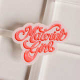 Material Girl Pink Groovy 70s Sticker