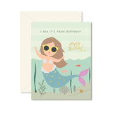 Mermaid Birthday Greeting Card