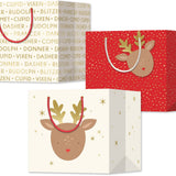 Reindeer Mini Gift Bag Set