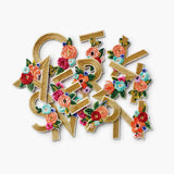 Monogram Embroidered Sticker Patch Letters