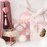 Mouse Foil Balloon- Light Pink